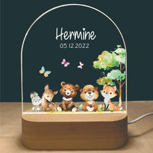 Personalized Cute Animals Night Light Baby's Room Decor