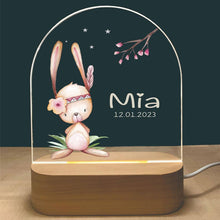 Personalized Cute Animals Night Light Baby's Room Decor