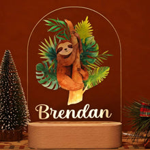 Personalized Baby Name Animal Style Night Light Gift