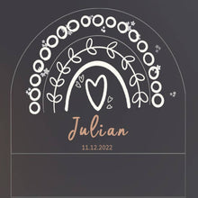 Custom Name Night Light Rainbow