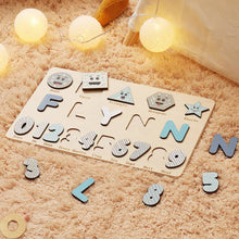 Personalized Name Puzzle With Numbers Montessori Toys