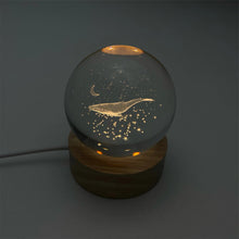 Personalized Moon Star Whale Night Light