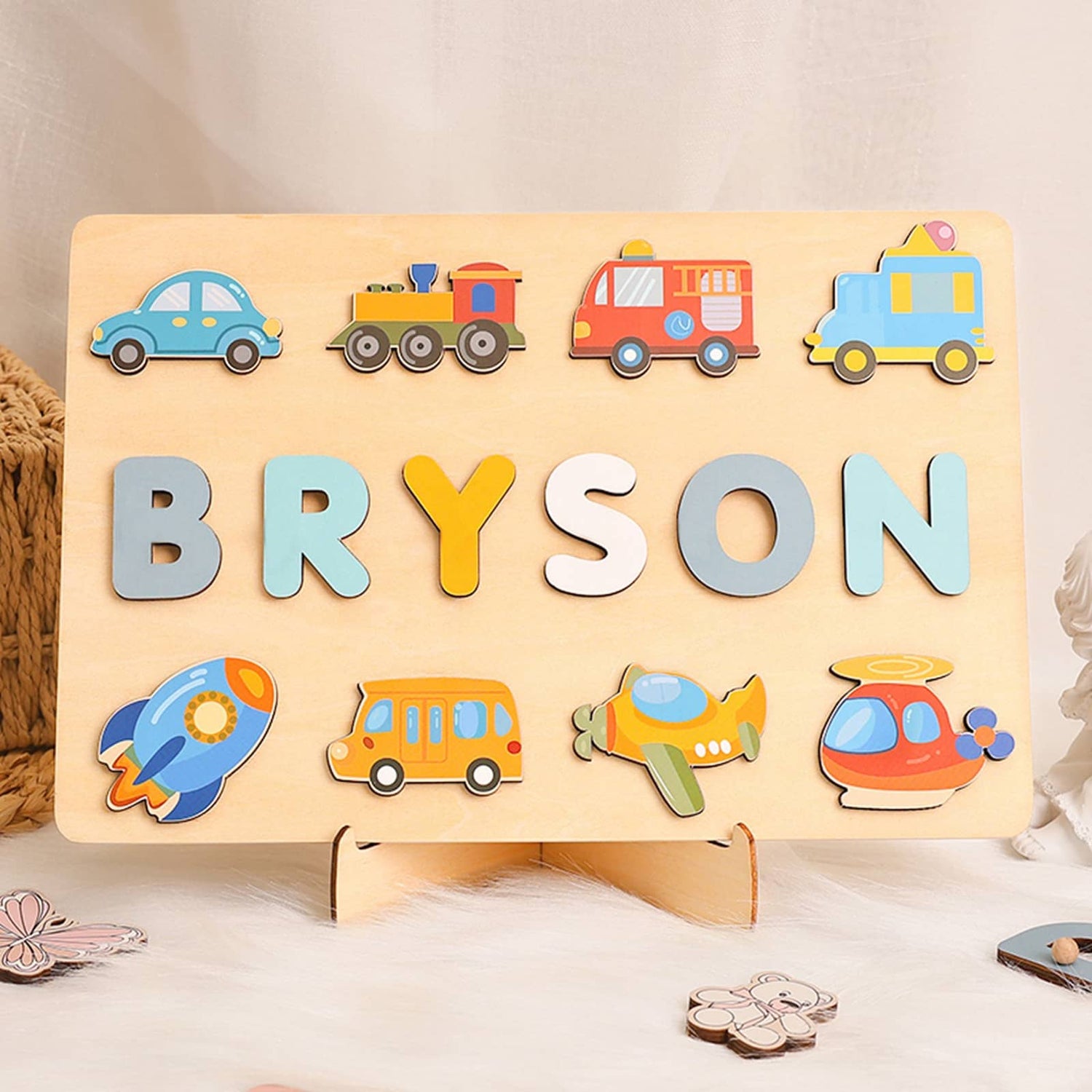 Transform Learning with Our Personalized Wooden Baby Name Puzzle