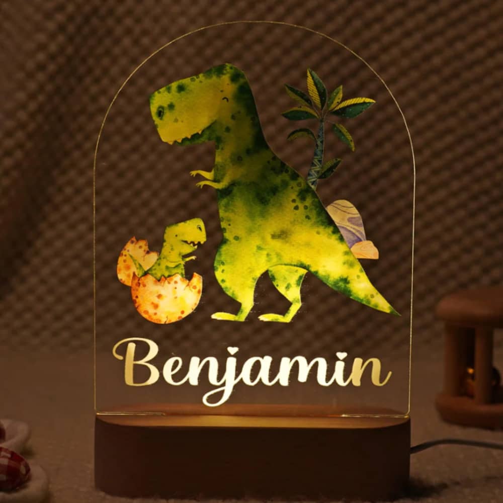 Personalized Baby Name Animal Style Night Light Gift