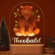 Personalized Baby Name Animal Style Night Light Gift