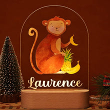 Personalized Baby Name Animal Style Night Light Gift