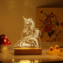 Personalized Night Light with Moon & Stars Kids Room Decor