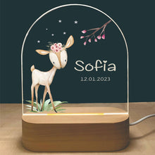 Personalized Cute Animals Night Light Baby's Room Decor