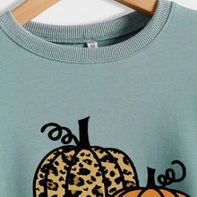 Fall winter crew sweatshirt HELLO Pumpkin
