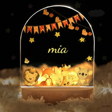 Personalized Night Light Baby Gift Animal Night Lamp