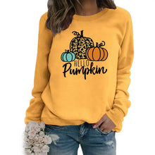 Fall winter crew sweatshirt HELLO Pumpkin