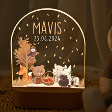 Personalized Night Light Baby Gift Animal Night Lamp
