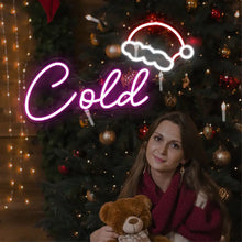 Personalized Christmas Hat LED Neon Signs For Wall Decor
