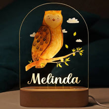 Personalized Baby Name Animal Style Night Light Gift
