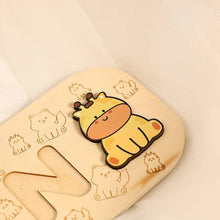 Personalized Animal Name Puzzle Montessori Toys