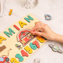 Personalized Wooden Baby Name Puzzles With Numbers