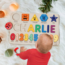 Custom Name Puzzle with Geometric and Numbers