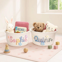 Personalized Handmade Basket - Baby Shower Gift