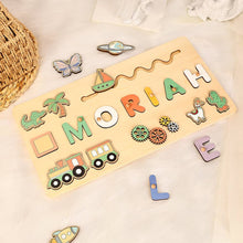 Personalized Puzzle Wooden Toys Montessori Busy Board