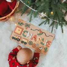 Personalized Puzzle Wooden Toys Montessori Busy Board