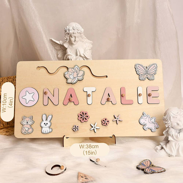 Personalized Name Puzzles Wooden Toddler Gift
