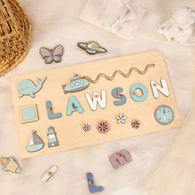 Personalized Name Puzzle With Whale/Submarine