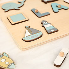 Personalized Name Puzzle With Whale/Submarine