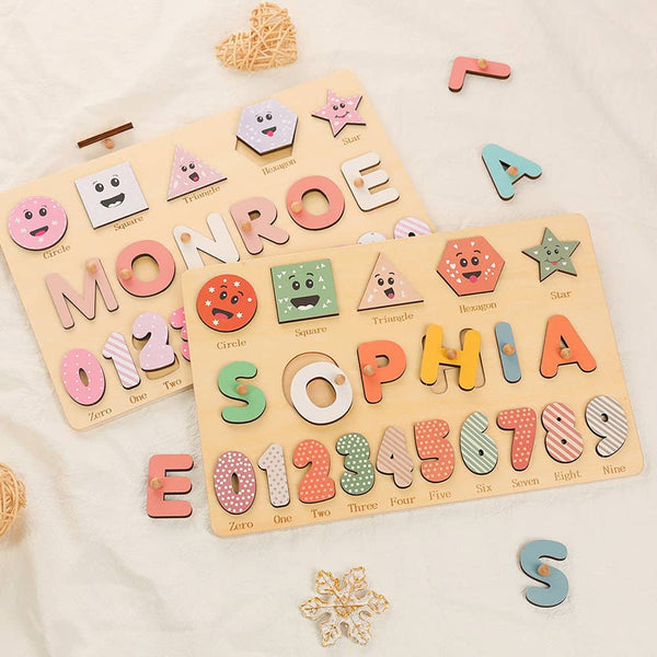 Personalized Algebraic Wooden Name Puzzle