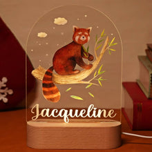 Personalized Baby Name Animal Style Night Light Gift