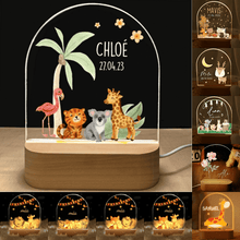 Personalized Night Light Baby Gift Animal Night Lamp