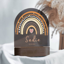 Custom Name Night Light Rainbow
